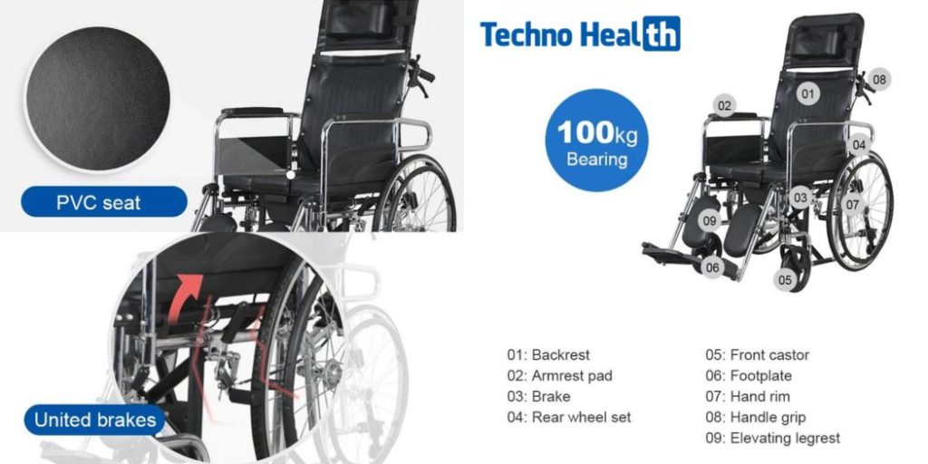 Kaiyang KY607 Foldable Commode Wheelchair Price in BD