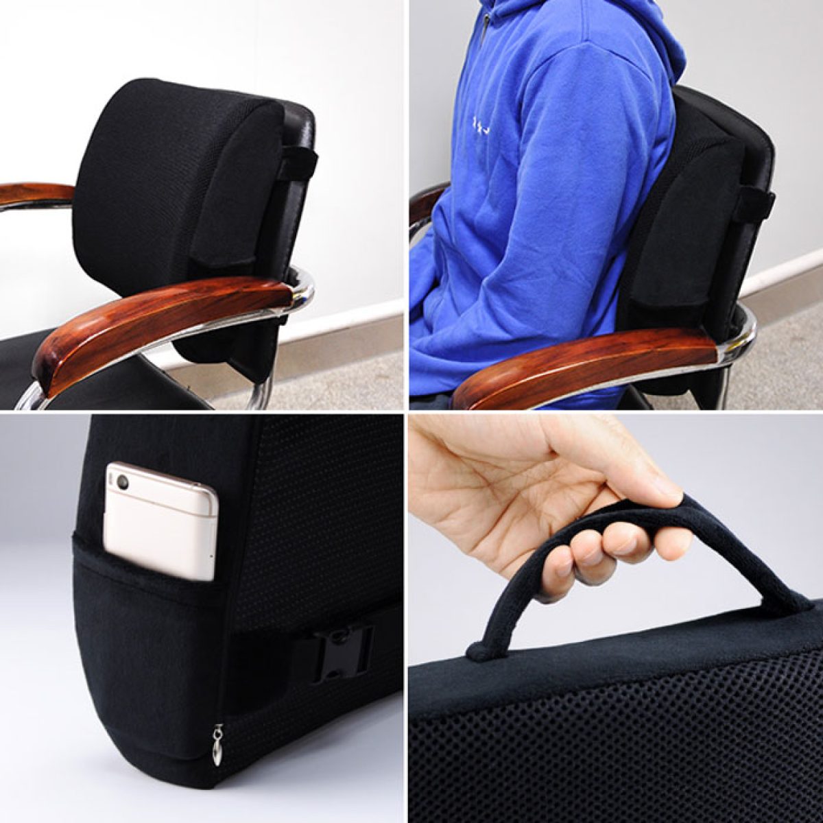 Back Support Pillow for Office Chair Techno Health