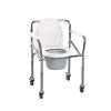 Stainless Steel Commode Wheelchair for Patient