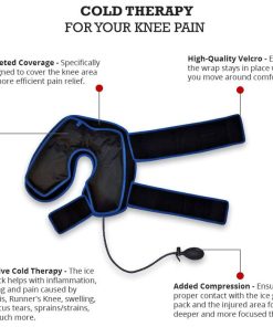 Wrap around ice pack for knee