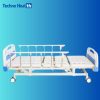 Manual three-function hospital bed in flat mode