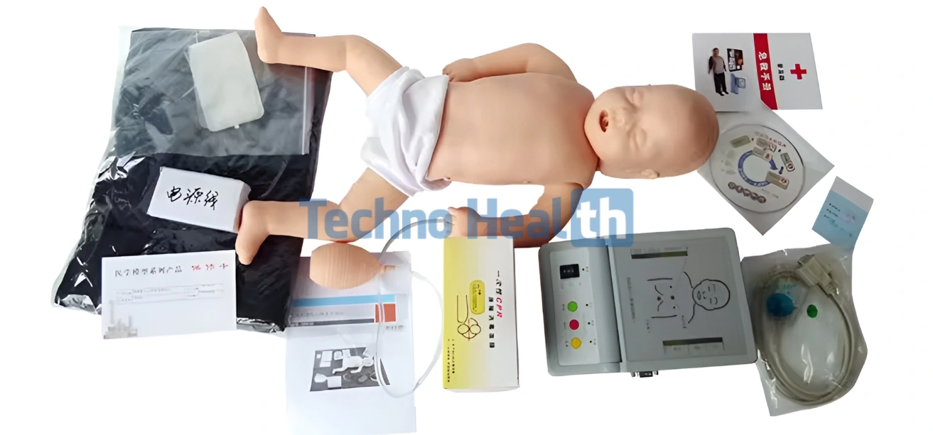 Infant Baby CPR Training Manikin Dummy with Feedback Device