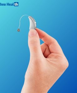 Starkey Evolv AI 1200 RIC R Hearing Aid Hands-on-view