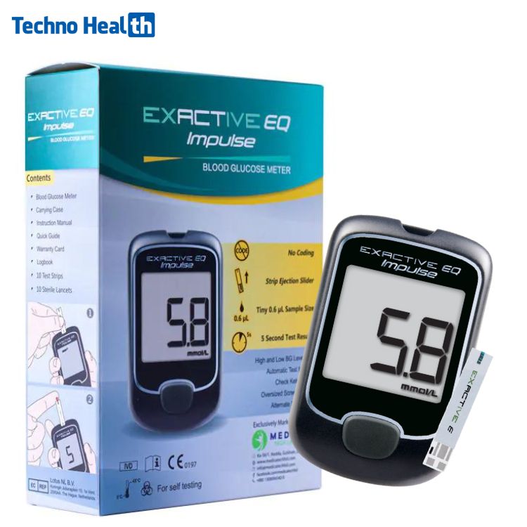 Exactive EQ Impulse Blood Glucose Meter Ι Exactive Blood Glucose Machine 1 Exactive EQ Impulse Blood Glucose Meter