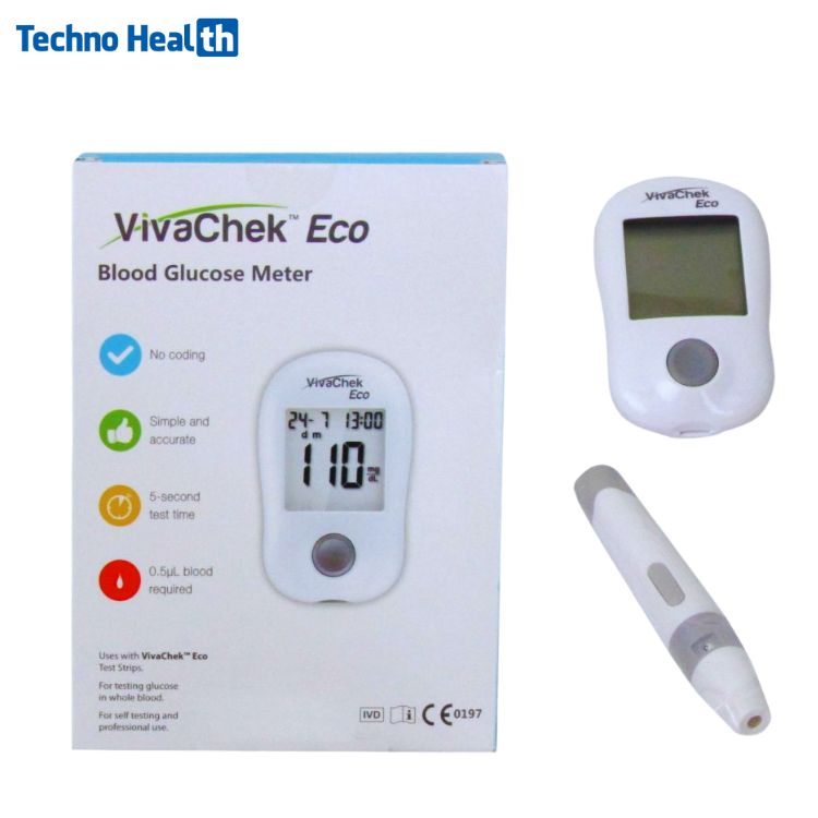 VivaChek Eco Blood Glucose Meter | Blood Glucose Monitoring System 3 VivaChek Eco Glucometer