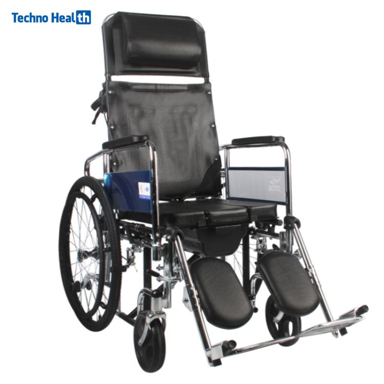 Kaiyang KY607 Foldable Commode Wheelchair | Sleeping & Shower Wheelchair with Adjustable armrest 1 Kaiyang KY607 Foldable Commode Wheelchair Price in BD