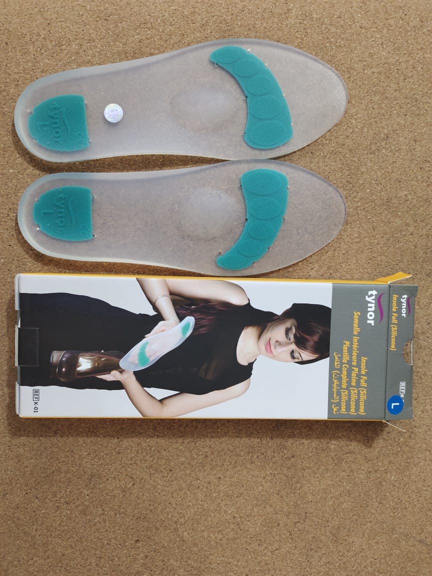 Tynor K-01 Insole Heel Cushion Full Silicon (Pair) 5 Tynor K-01 Insole Heel Cushion Full Silicon (Pair) - Image 5