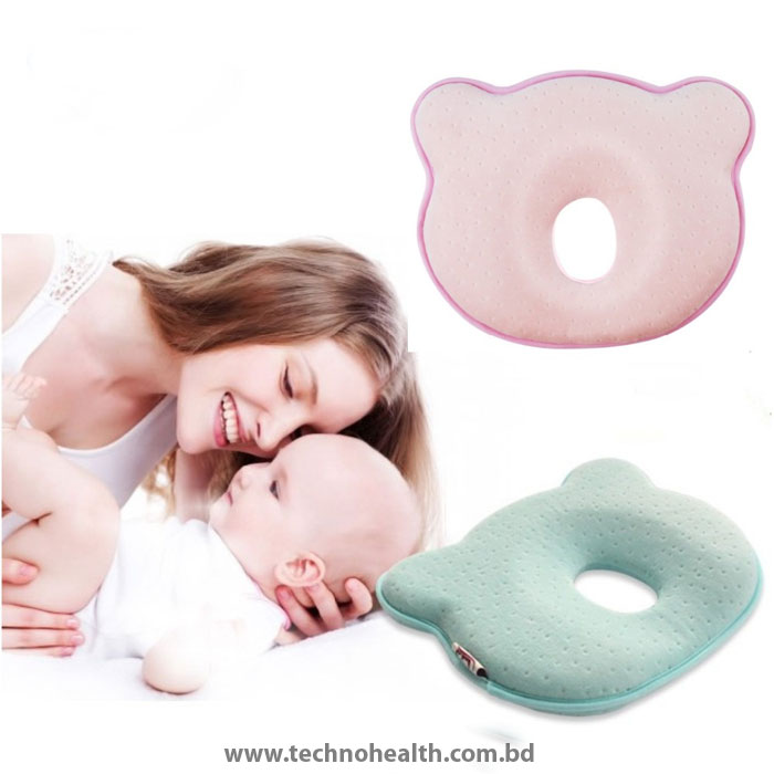 Mimos Flat Head Baby Pillow in BD Special Fabric Breathable Foam Baby