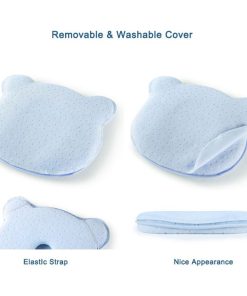 Baby Pillow for Flat Head in BD | Soft Breathable Memory Foam Sleeping Pillow for Newborn 5 Baby Pillow for Flat Head