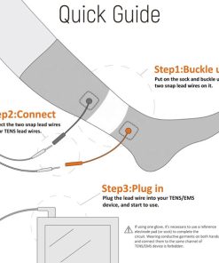 Tens Socks for Peripheral Neuropathy - Conductive Socks for TENS EMS 4 Conductive Socks