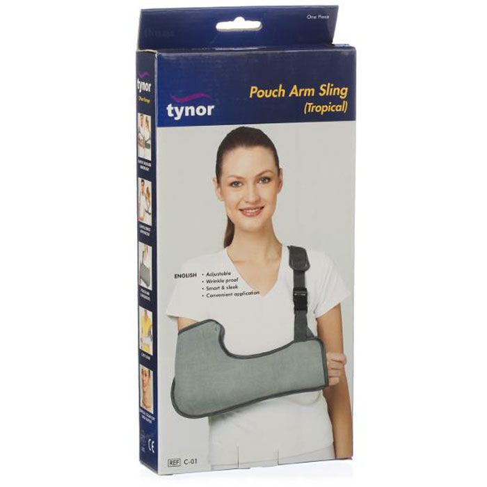 Tynor C-01 Pouch Arm Sling (Tropical) | Best Use for Shoulder Injury 2 Elbow bag