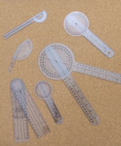 Goniometer Set - 6 Pcs Plastic Ruler with Lather Case 7 Goniometer Set 02 1