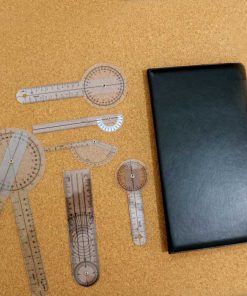 Goniometer Set - 6 Pcs Plastic Ruler with Lather Case 6 Goniometer Set all 1