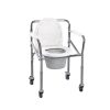 Stainless Steel Commode Wheelchair for Patient 6 Stainless Steel Commode Wheelchair for Patient