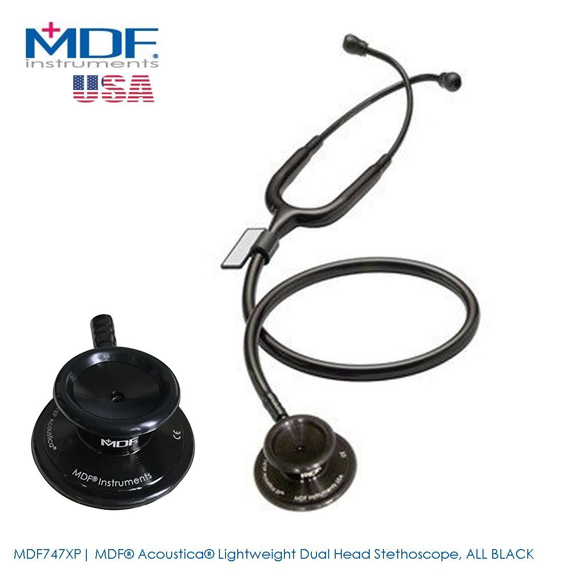 MDF Stethoscope Original Techno Health   MDF Stainless Steel Dual Head Stethoscope 1 