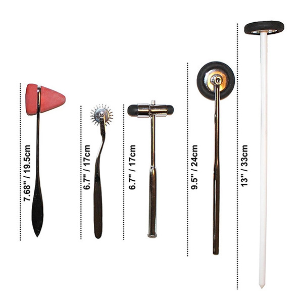 Medical Diagnostic Reflex Hammer Kit (5 pcs in a set) Techno Health