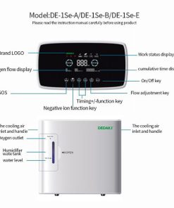 Dedakj Oxygen Concentrator OX-01- 8 Liters - Adjustable with Remote 7 Portable Oxygen Concentrator