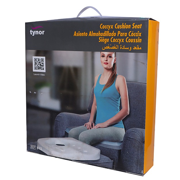 Tynor Coccyx Cushion | PU Foam Seat Cushion 2 Tynor Coccyx Cushion | PU Foam Seat Cushion - Image 2