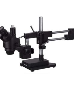 3.5X-90X Black Simul-Focal Trinocular Stereo Zoom Microscope