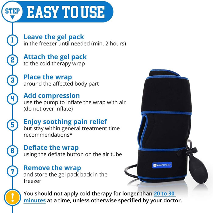 Wrap around ice pack for knee 4 Wrap around ice pack for knee