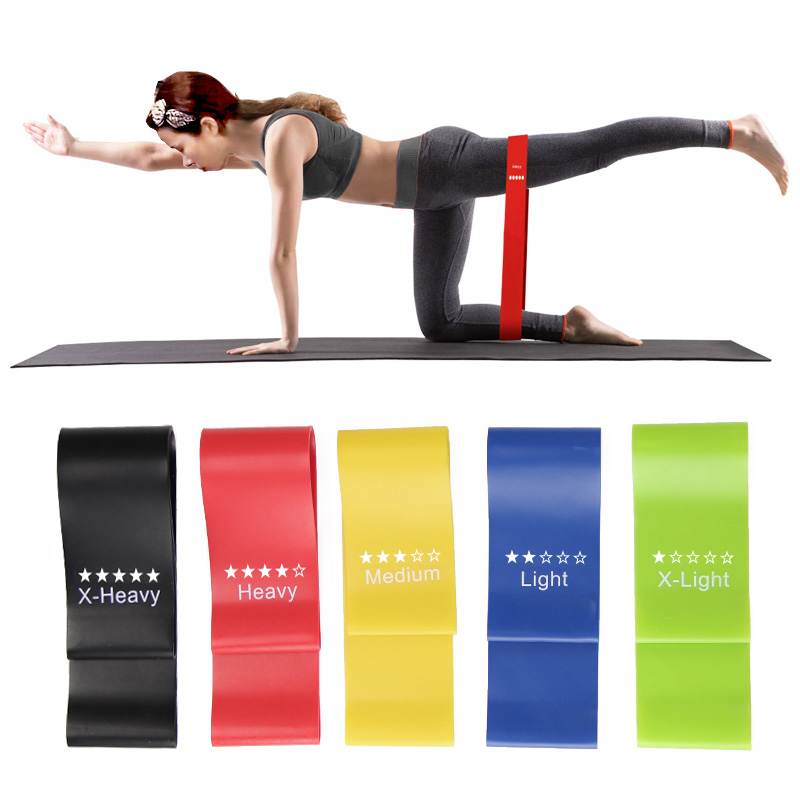 Exercise Loop Resistance Belt 5 Pcs in a set - Techno Health