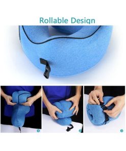 Travel Neck Pillow for Traveling on Airplane, Bus, Train 5 travel neck pillow in bd2 1