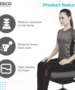 Vissco Orthopaedic Coccyx Cushion Seat For Spondylitis, Sacral Joint Pain, Lower Back & Tailbone Pain Relief 9 Vissco Orthopaedic Coccyx Cushion Seat
