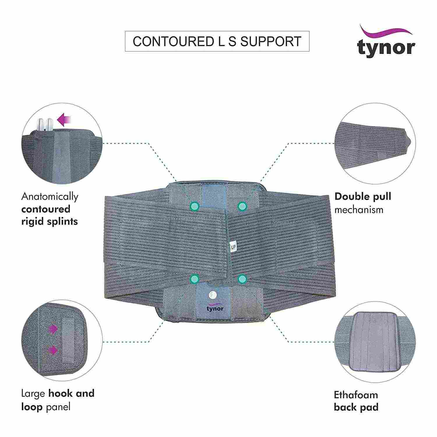 Lumbar Corset Tynor A-07 Ι Contoured Sacral Support Belt 2 Tynor Contoured Lumbar Corset A-07 Sacral Support Belt for Sale in BD