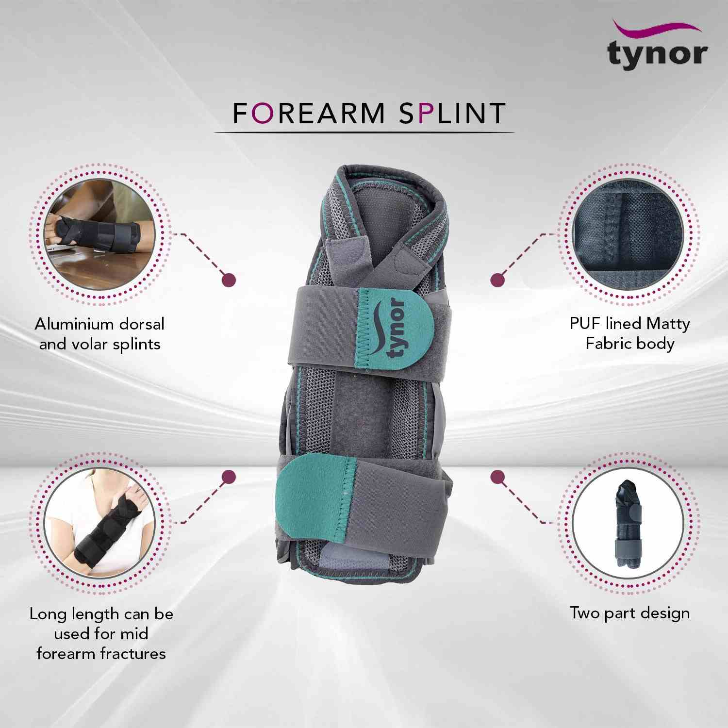 Tynor E-30 Forearm Splint Ι Forearm Splint Brace 2 Forearm Splint Tynor E-30 Price in Bangladesh