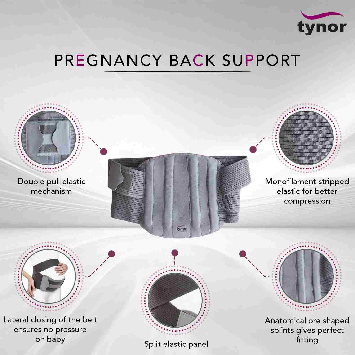 Tynor A-20 Pregnancy Back Support Belt 3 Tynor A-20 Pregnancy Back Support Belt - Image 3
