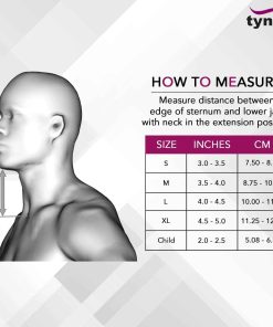 Tynor Soft Cervical Collar B-01 (Firm Density) 4 Tynor Soft Cervical Collar B-01 Size Chart