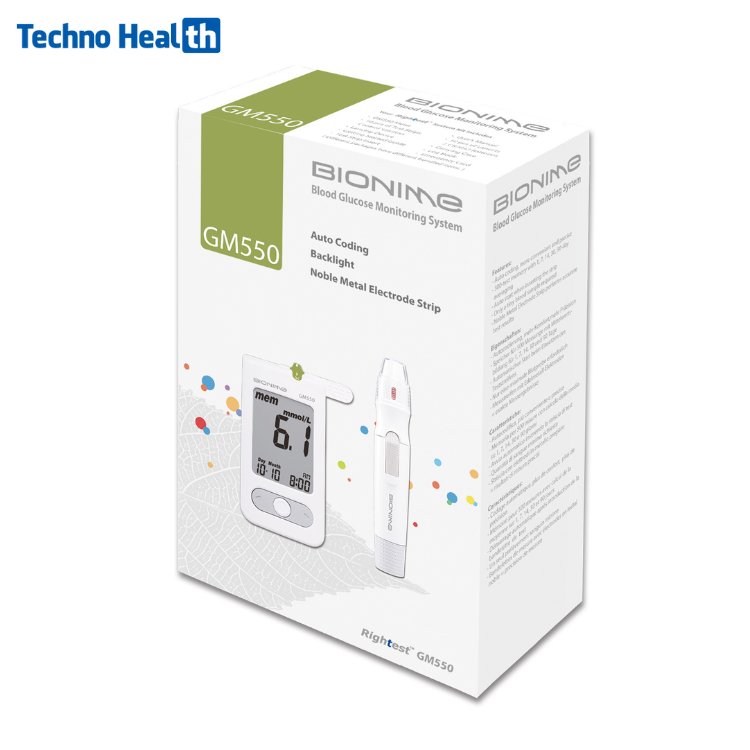 Bionime Rightest Glucose Meter GM550 5 Bionime Rightest GM550 Blood Sugar Monitor