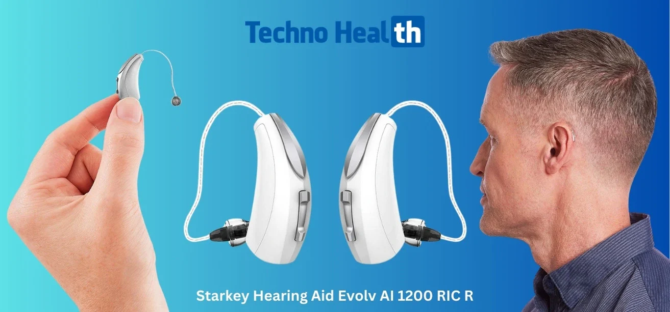 Starkey Hearing Aid Evolv AI 1200 RIC R 12 12-Channel Starkey Hearing Aid Evolv AI 1200 RIC R