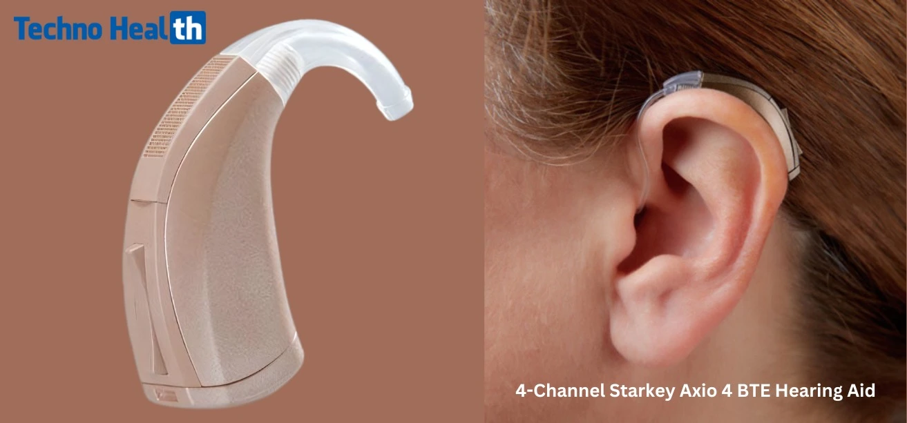 Starkey Axio 4 BTE Hearing Aid Ι 4-Channel BTE Hearing Aid 8 4-Channel Starkey Axio 4 BTE Hearing Aid for Hearing Loss