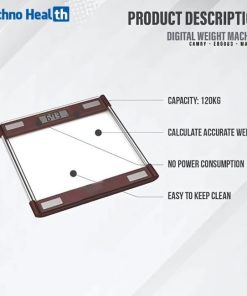 Camry Digital Weight Machine (EB9063) - Maroon 3 Camry Digital Weight Machine EB9063 Features