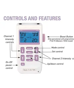 MUMS To Be Maternity Tens Machine for Women- Natural Pain Relief 7 mums to be maternity tens machine controls and features