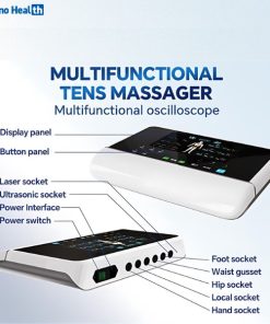 Aukewel AK-BD19 TENS-Laser-Ultrasound Massager Machine 4 Multi Functional TENS Laser Ultrasound Massager Machine
